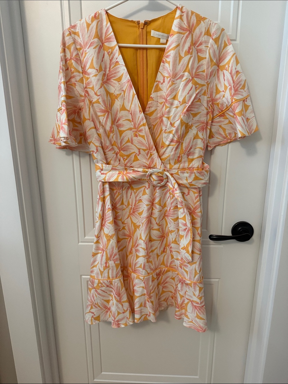 Jonathan Simkhai Floral Faux Wrap Dress